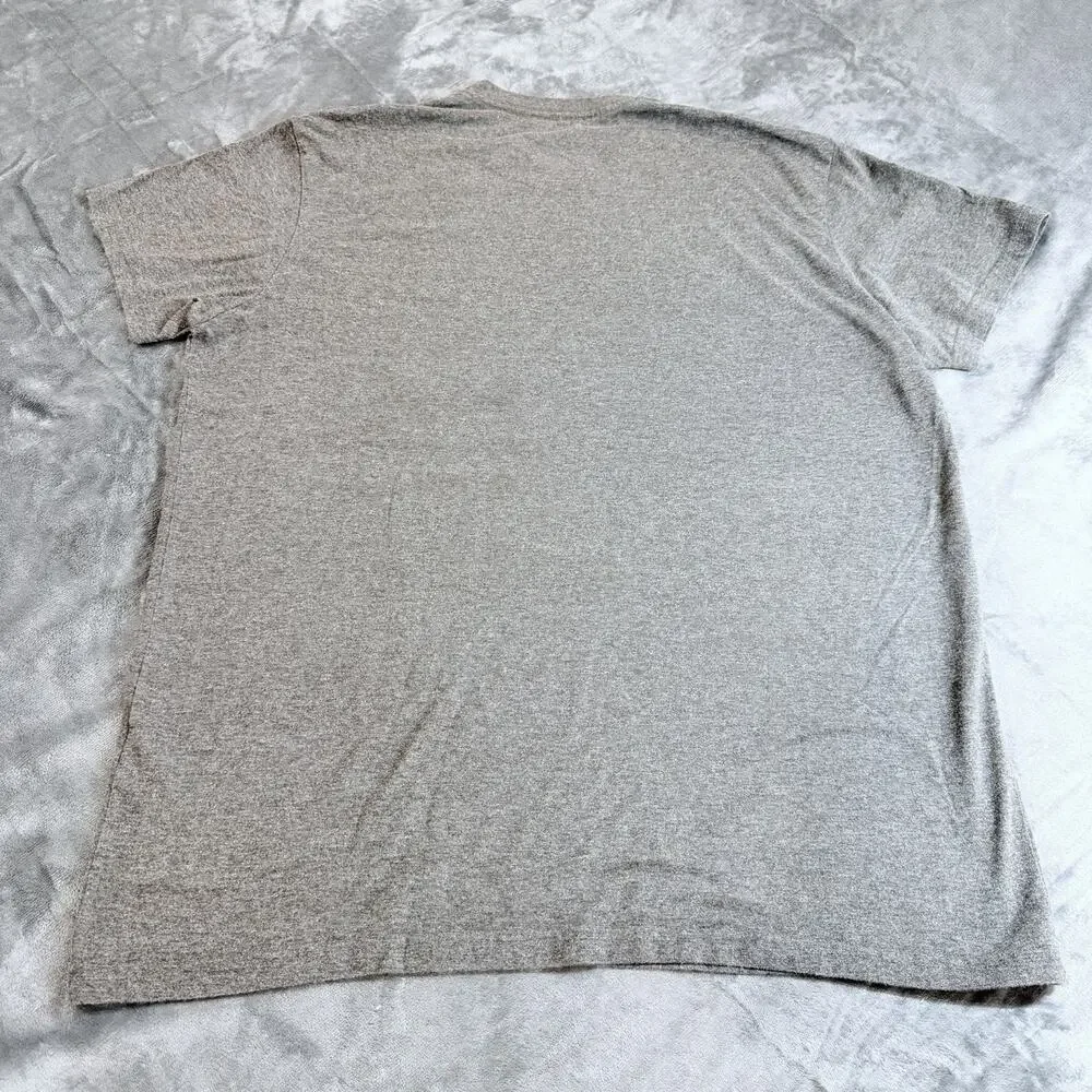 Adidas Mens Logo Tee Golf T-Shirt Sz XL Gray